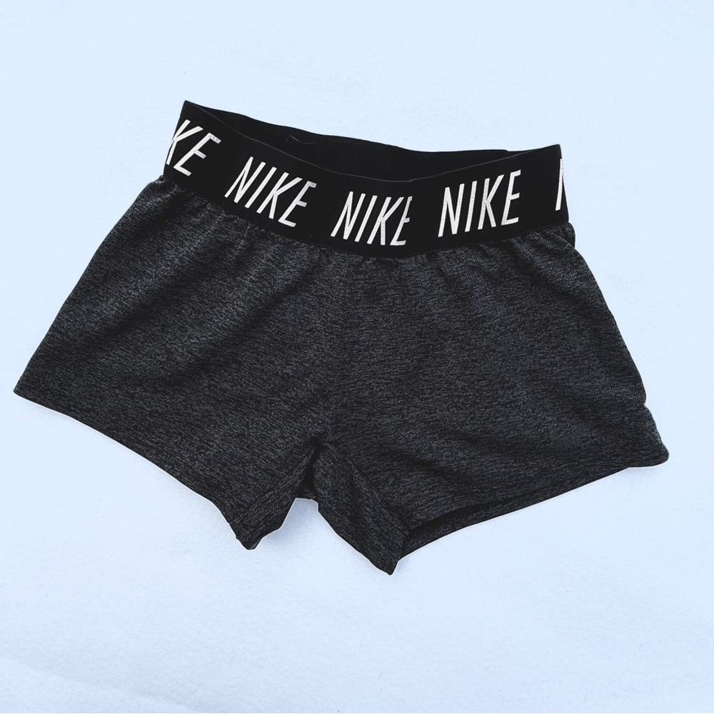 Nike Dri-Fit Trophy Training Shorts Youth S (Girls) Charcoal Heathered Gymcore